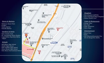 1 BHK Apartment – Map Location View at Harsh Tulip, Sion - for Sale