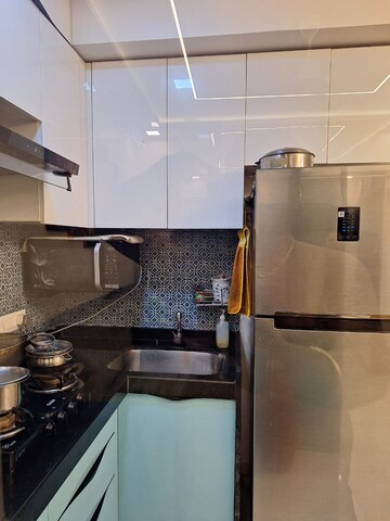 Kitchen in 1 BHK Apartment at Lodha Crown Quality Homes, Majiwada – for Rent