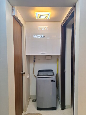 Bathroom in 1 BHK Apartment at Lodha Crown Quality Homes, Majiwada – for Rent