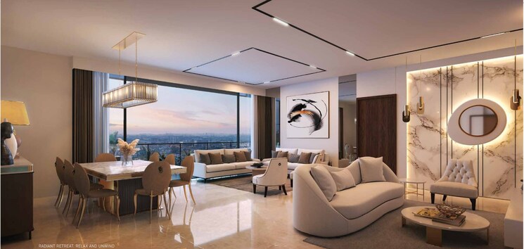 Living Room, dlf-privana-west 4 Bedroom 3577 Sq.Ft. Apartment In Sector 76 Gurgaon 8407004