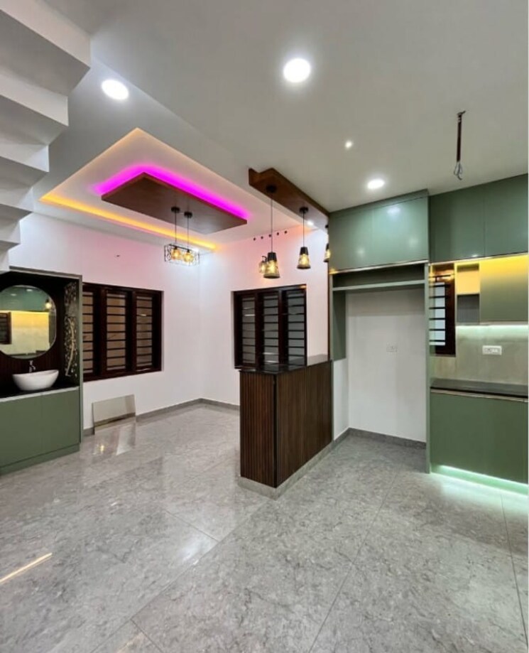 Kitchen, olavakode 3 Bedroom 1000 Sq.Ft. Villa In Olavakode Palakkad 8407121