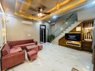Living Room in 4 BHK Villa at Gandhi Path – for Sale