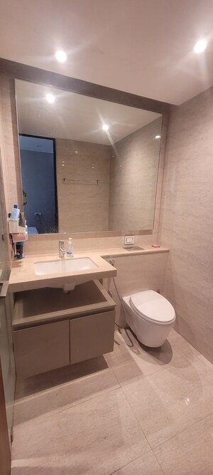Bathroom in 3 BHK Apartment at One Hiranandani Park, Ghodbunder Road – for Sale