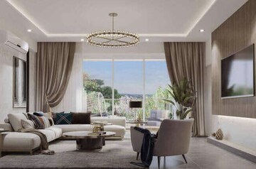 Living Room in 3 BHK Builder Floor at DLF Gardencity Enclave, Sector 93 – for Sale
