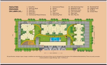 Master Plan in 3 BHK Apartment at Renowned Renox Thrive, Sector 10 Greater Noida – for Sale