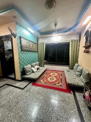 Living Room in 1 BHK Apartment at HDIL Dheeraj Regency, Borivali East – for Sale