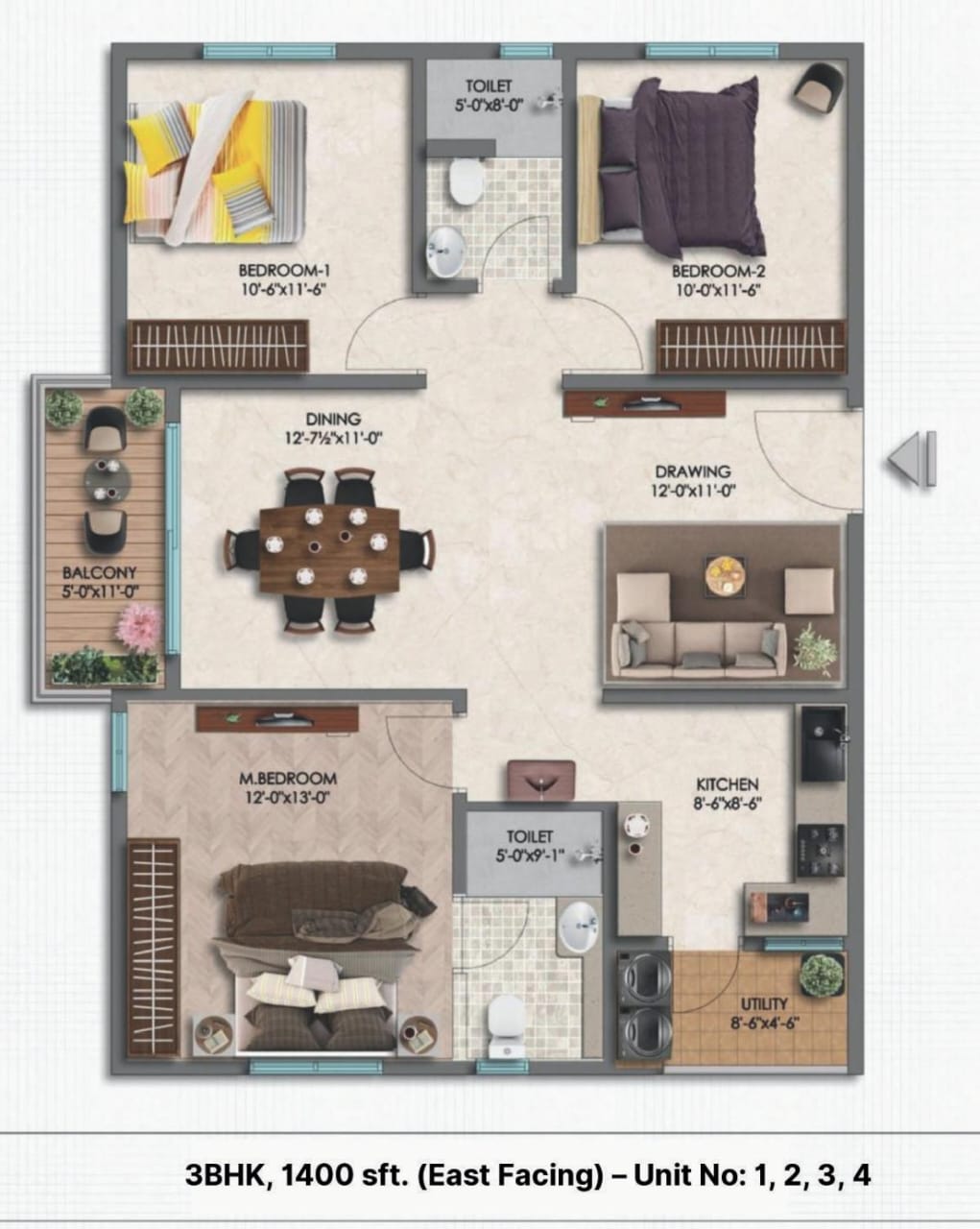 3 BHK Apartment For Sale in Moonglade 