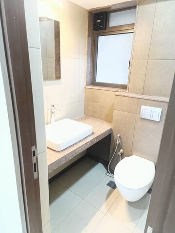Bathroom in 2 BHK Apartment at Shapoorji Pallonji Vicinia, Powai – for Rent