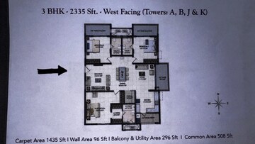 3 BHK Apartment For Sale in Rajapushpa Provincia, Narsingi
