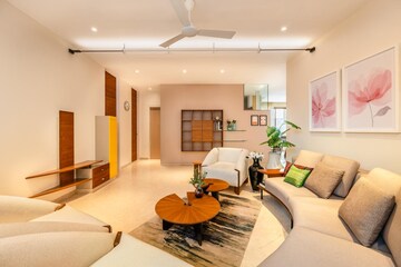 Living Room in 3 BHK Apartment at KBD Aurelia, Baner – for Rent