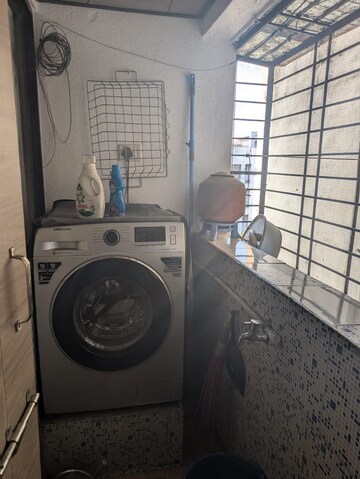 Bathroom in 2 BHK Apartment at Gulmohar Orchids, Kharadi – for Rent