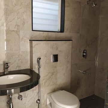Bathroom in 2 BHK Apartment at Nyati Elysia, Kharadi – for Rent