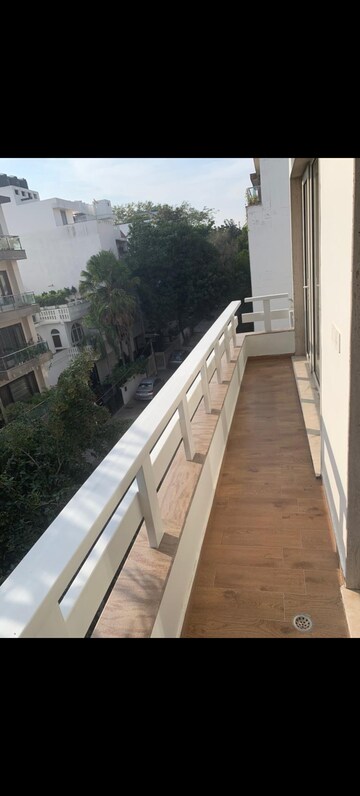 Balcony in 3 BHK Builder Floor at East Of Kailash – for Rent