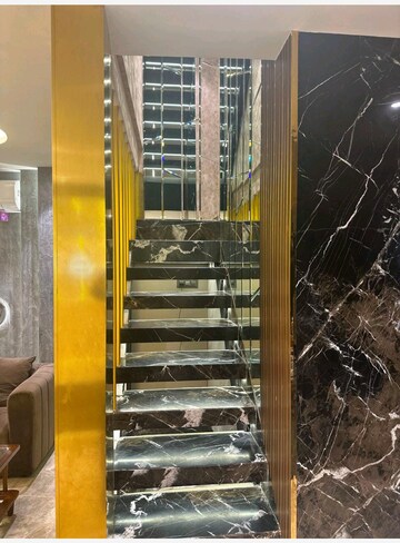 Staircase in 6+ BHK Independent House at Adani Ten BKC, Bandra East – for Rent