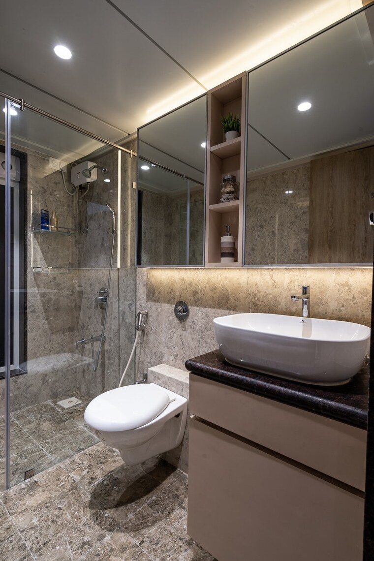 Bathroom, sahajanand-arista 3 Bedroom 1640 Sq.Ft. Apartment In Goregaon West Mumbai 8409083