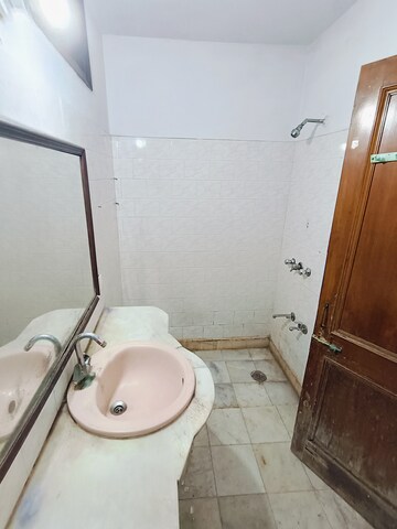 Bathroom in 2 BHK Builder Floor at Malviya Nagar – for Rent