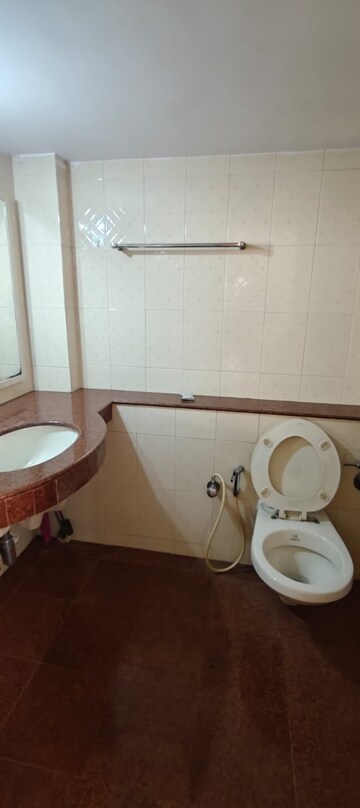Bathroom in 3 BHK Apartment at K Raheja Vihar, Powai – for Rent