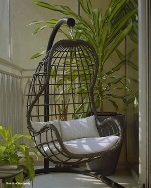 Staircase in 2 BHK Apartment at Damji Shamji Mahavir Spring Tulip Phase 1, Pokhran Road No Two – for Sale