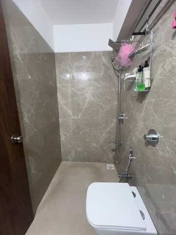 Bathroom in 2 BHK Apartment at L&T Crescent Bay T2, Parel – for Rent