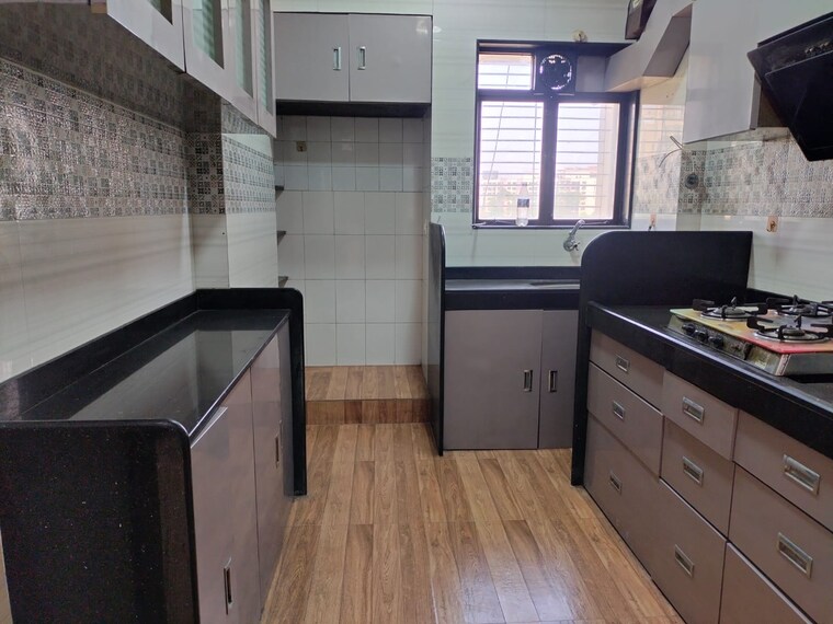 Kitchen, rutu-estate 3 Bedroom 900 Sq.Ft. Apartment In Brahmand Thane 8409529