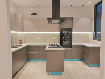Kitchen in 4 BHK Builder Floor at Ansal Sushant Lok I, Sector 43 – for Rent