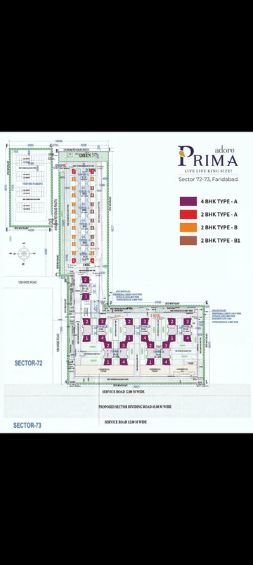 Master Plan in 2 BHK Apartment at Adore Prima, Sector 72 – for Sale