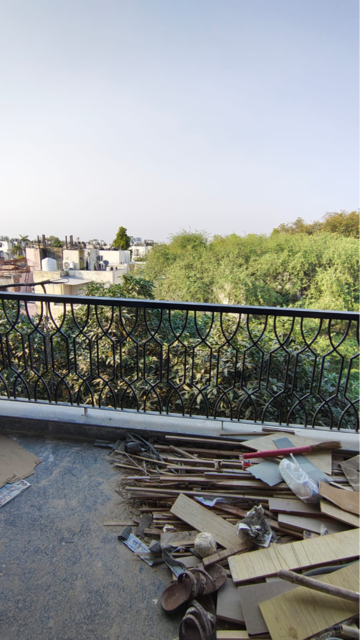 Balcony in 4 BHK Builder Floor at Boutique Residential Apartments G-88, Saket – for Rent