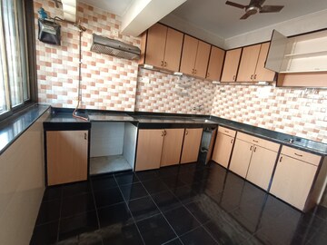 Kitchen in 3 BHK Apartment at Krishna Arcade Vashi, Vashi Sector 28 – for Rent