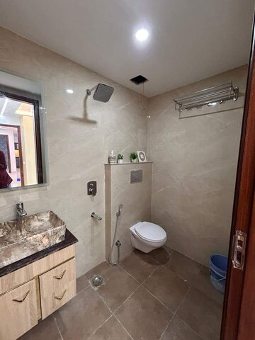 Bathroom in 3 BHK Builder Floor at Saket – for Rent