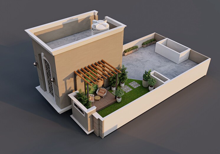 Master Bedroom, viram khand 4 Bedroom 1250 Sq.Ft. Independent House In Viram Khand Lucknow 8410126