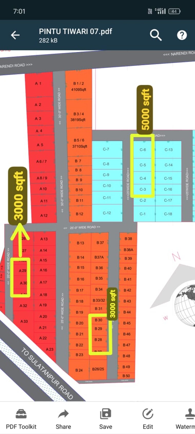 Exterior View, anora  1000 Sq.Yd. Plot In Anora Lucknow 8410216