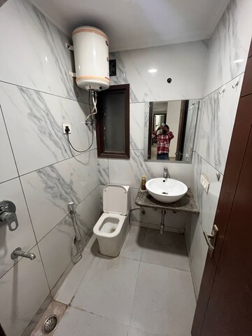 Bathroom in 2 BHK Builder Floor at Paryavaran Complex – for Rent