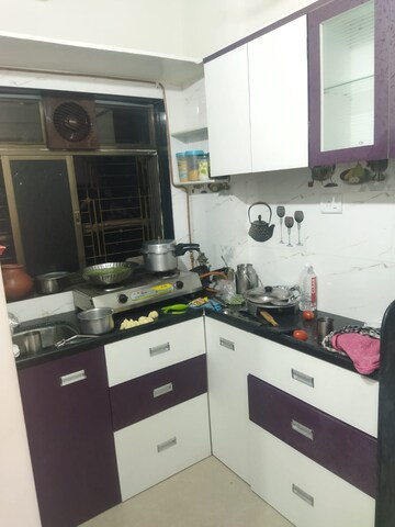 Kitchen in 1 RK Apartment at Jinal Chs, Kandivali East – for Rent