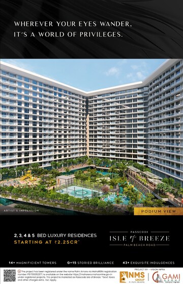 2 BHK Builder Floor For Sale in NMS Palm Amore, Sector 46