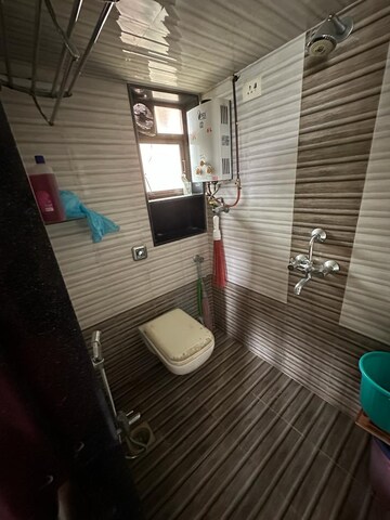Bathroom in 1 BHK Apartment at Lok Gaurav Society, Vikhroli West – for Rent