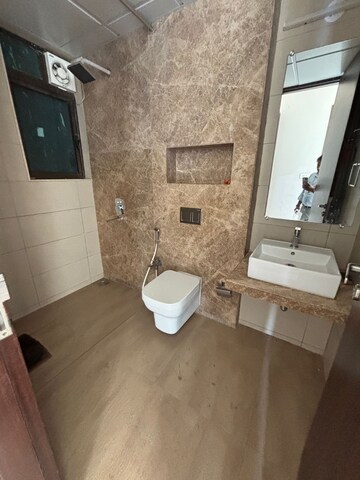 Bathroom in 3 BHK Apartment at Celestia Spaces, Sewri – for Rent