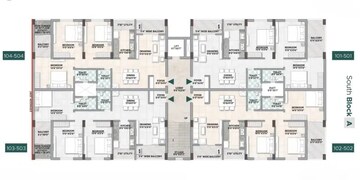 Floor Plan in 3 BHK Apartment at Acharya Vihar – for Sale