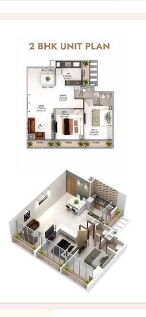  2 BHK Apartment at Dapoli – for Sale