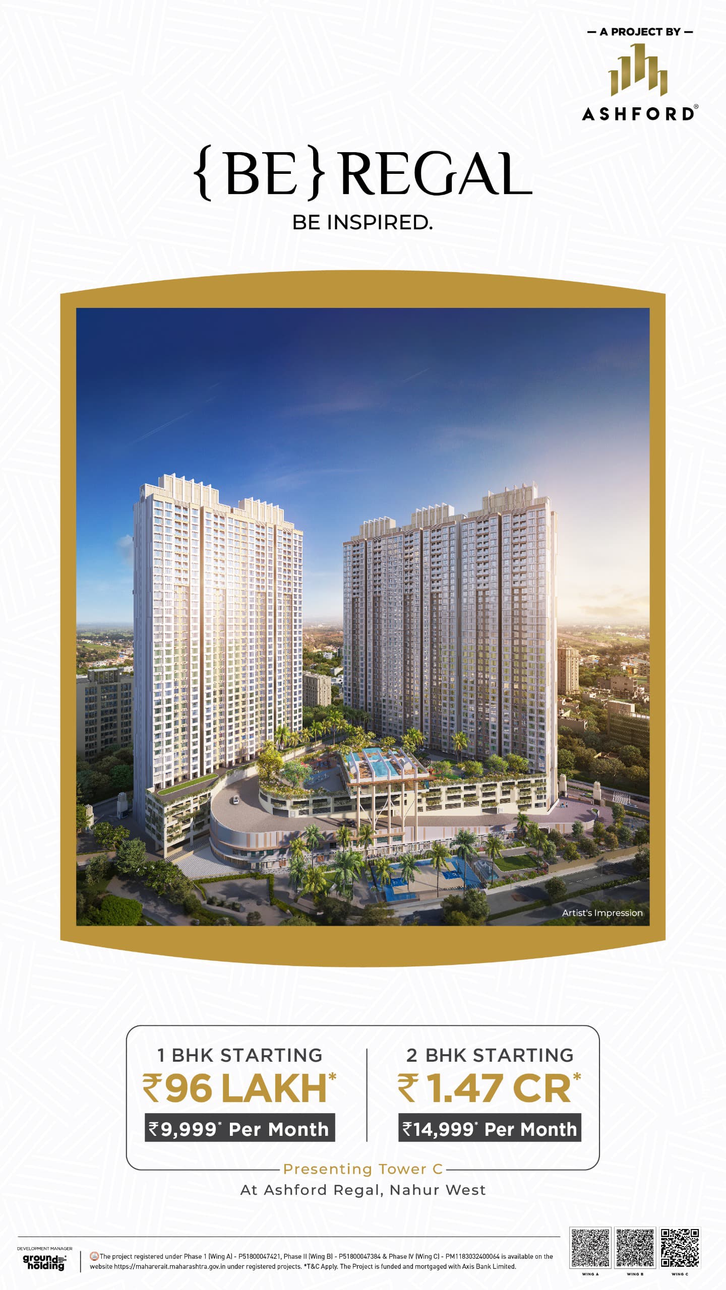 2 BHK Apartment For Sale in Ashford Regal