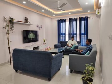 Living Room in 3 BHK Apartment at Pashmina Waterfront, Old Madras Road – for Rent