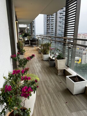 Balcony in 4 BHK Apartment at M3M Golf Estate, Sector 65 – for Sale