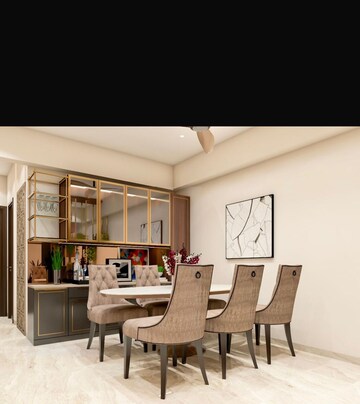 Living Room in 3 BHK Apartment at Lodha Sterling, Kolshet Road – for Rent