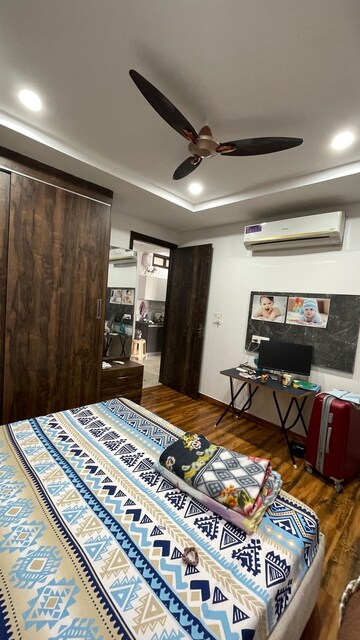 Bedroom in 3 BHK Builder Floor at Motia Blue Ridge, Dhakoli Village – for Sale