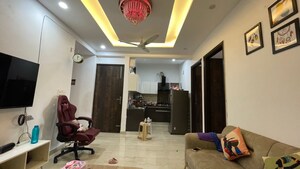 Living Room in 3 BHK Builder Floor at Motia Blue Ridge, Dhakoli Village – for Sale