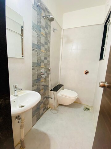 Bathroom in 2 BHK Apartment at GK Rose Mansion, Punawale – for Rent