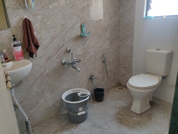 Bathroom in 2 BHK Apartment at Sanskriti Housing Society, Wakad – for Rent