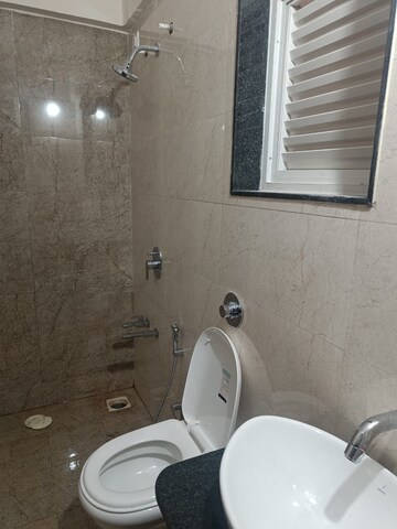 Bathroom in 2 BHK Apartment at Wadhwani Om Mangalam Chaitanya, Ravet – for Rent