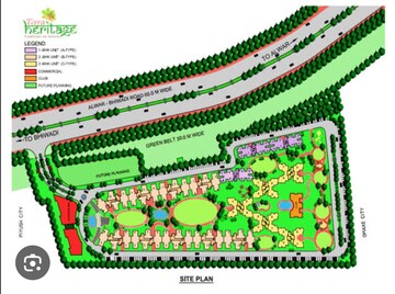 Master Plan in 2 BHK Builder Floor at Terra Heritage, Alwar Bypass Road – for Sale