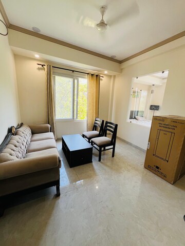 Living Room in 1 RK Builder Floor at Sushant Lok I – for Rent