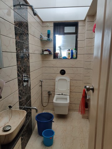 Bathroom in 1 BHK Apartment at Shubh Kamana CHS, Bhandup East – for Rent